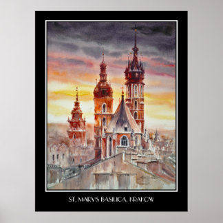 EVE Painted Krakau, Polnische Altstadt Poster