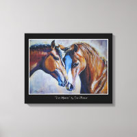 EVE Painted Two Horses Portrait Akrylus Print