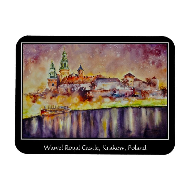 EVE Painted Wawel, Krakau, Polen Magnet (Horizontal)