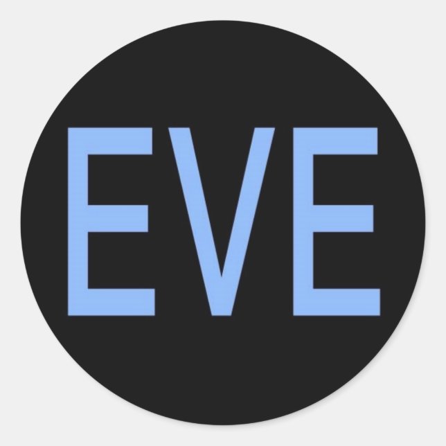 EVE RUNDER AUFKLEBER (Vorderseite)