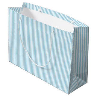 Eve und Sofie Light Blue Streifen Geschenktasche Große Geschenktüte