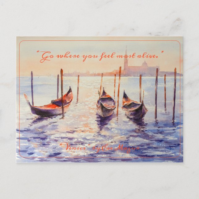 EVE Venice Sunset Postcard Postkarte (Vorderseite)