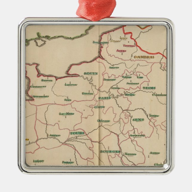 Evechez, Frankreich Silbernes Ornament (Vorne)