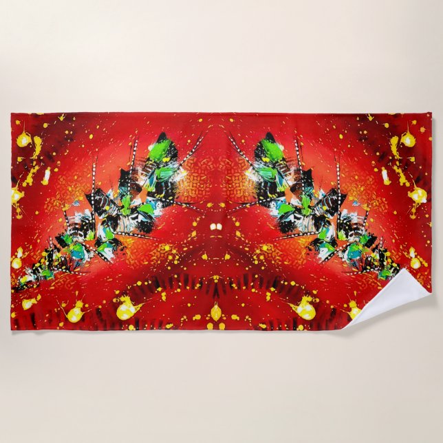 EVEIL von Christèle Chabrette Strandtuch (Vorderseite)