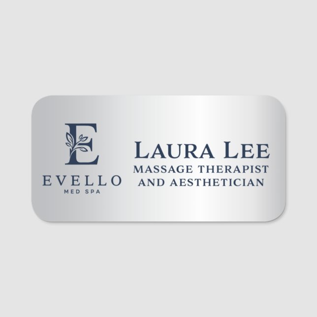 Evello Name Tag - Laura Lee Namensschild (Vorderseite)