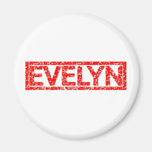 Evelyn Briefmarke Magnet
