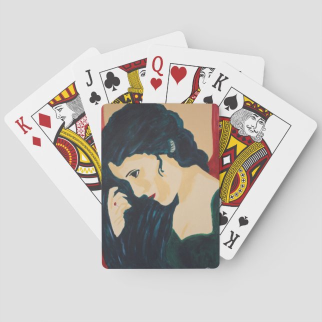 Evelyn Demure Spielkarten (Rückseite)