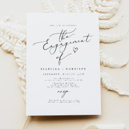 EVELYN Elegante Calligrafy Script Engagement Party Einladung