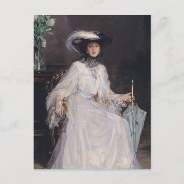 Evelyn Farquhar | Sir John Lavery Postkarte (Vorderseite)