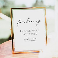 EVELYN Moderne elegante Kalligraphie Freshen Up Po