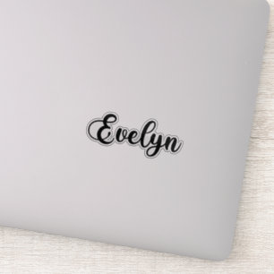 Evelyn Name - Handgeschriebene Kalligrafie Aufkleber