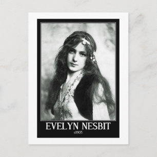 Evelyn Nesbit, Celebrity, c1905, Vintag Postkarte