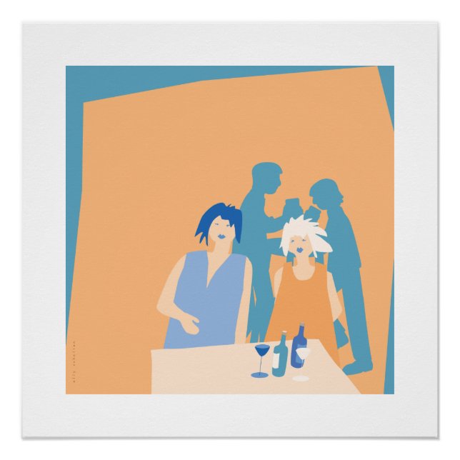 evening in the bar poster (Vorderseite)