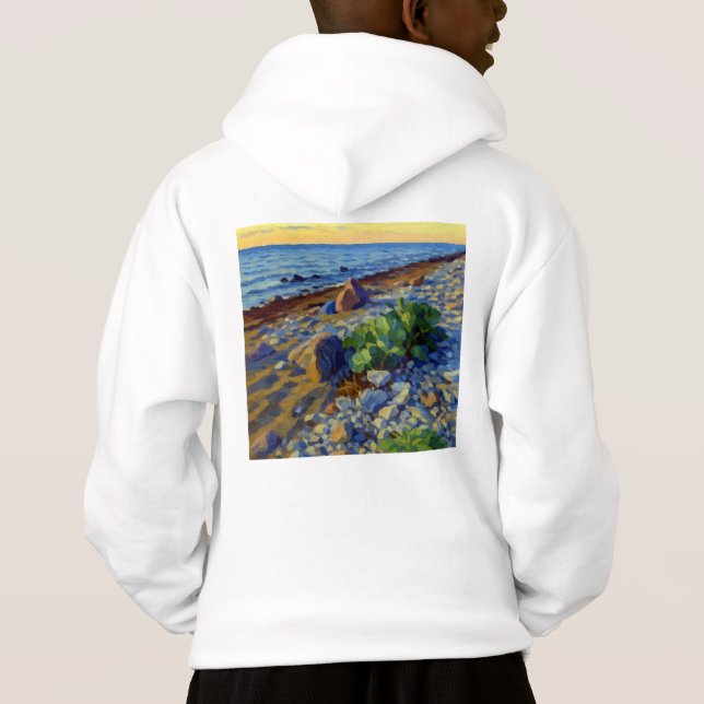 Evening light on the coast of Vormsi Hoodie (Rückseite)