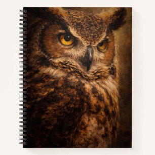 Evening Sentinel   Owl Art   Notizbuch