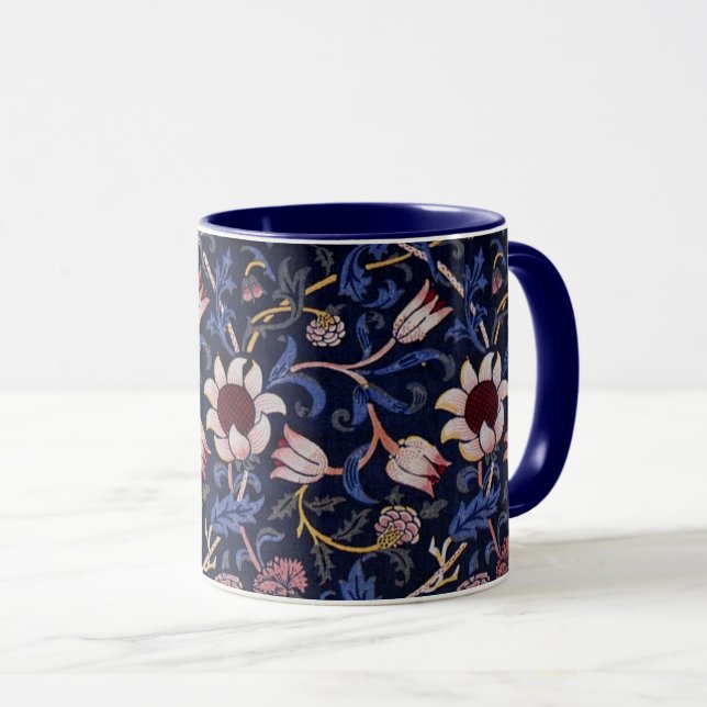 Evenlode, berühmtes William-Morris-Muster, Tasse (VorderseiteRechts)