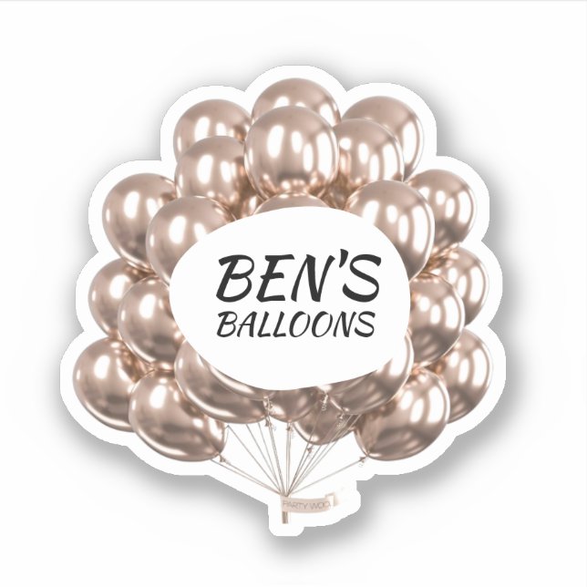 Event Balloons Glitzer Party Planer Aufkleber (Vorderseite)