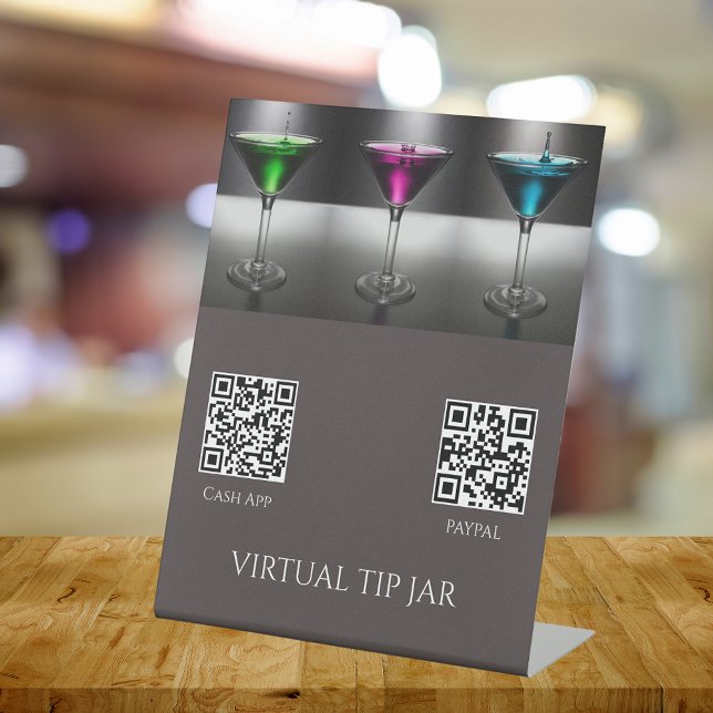 Event-Barkeeper Virtual Tipp Jar Tabletop-Signatur Sockelschild (Von Creator hochgeladen)