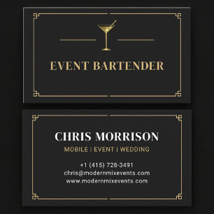 Event Bartender Professional Visitenkarte
