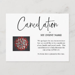 Event Cancelation Postcard COVID-19 Postkarte