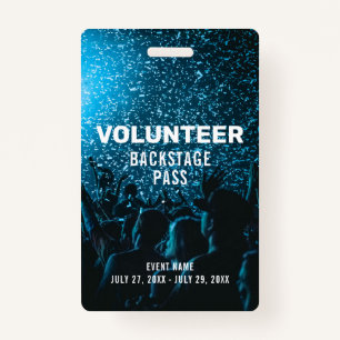 Event Foto Backstage Pass Event Volunteer Ausweis