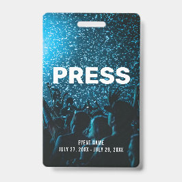 Event-Foto DRÜCKEN SIE das Abzeichen "All Access P Ausweis