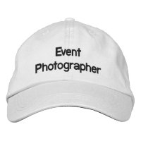 Event-Fotograf bestickter Hut
