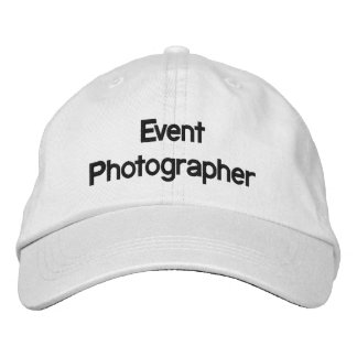 Event-Fotograf bestickter Hut