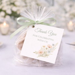 Event Guest Wildflower Garden Thank You Geschenkanhänger