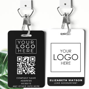 Event-ID Angepasste Lanyard-Namensmarke mit QR-Cod Ausweis