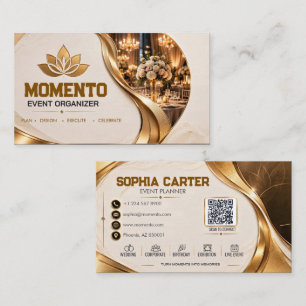 Event Organizer Planner Visitenkarte LOGO HINZUF