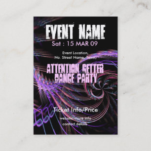 EVENT PARTY miniFLYER #007 Visitenkarte