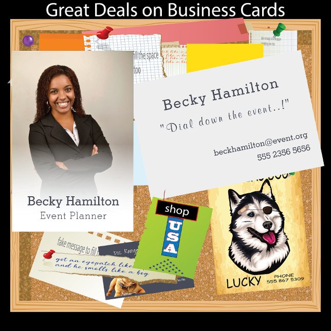 Event-Planer Misty Foto-Vorlage Fantastischer Wert Visitenkarte (Von Creator hochgeladen)