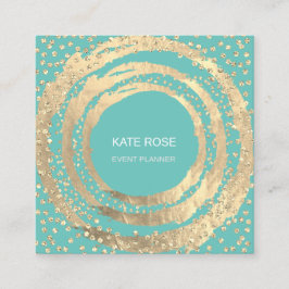 Event Planner Music Media Fashion Blogger Minze Quadratische Visitenkarte