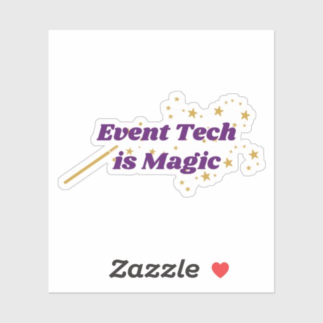 Event-Tech ist Magie - Sticker mit Stanzeffekt (Blatt)