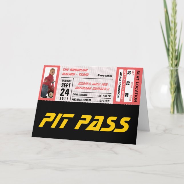 Event-Ticket Karte (Vorderseite)