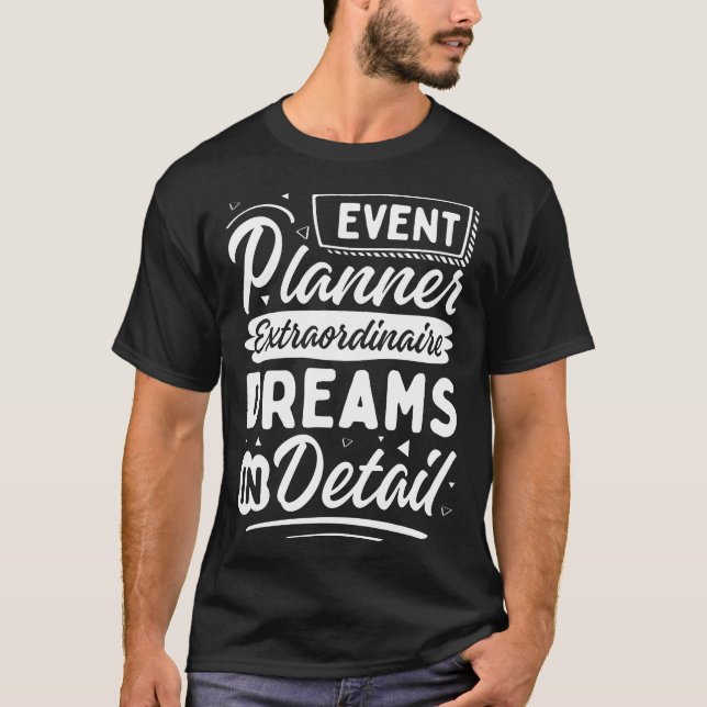 Eventplaner Extraordinär, Träume im Detail T-Shirt (Vorderseite)