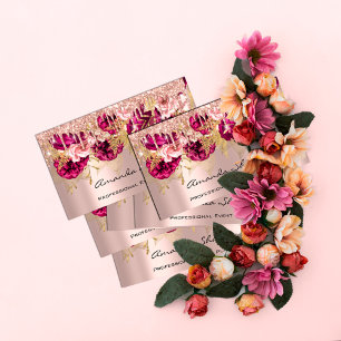 Eventplaner Hochzeit Rose GlitterDrip Logo QRCode Visitenkarte