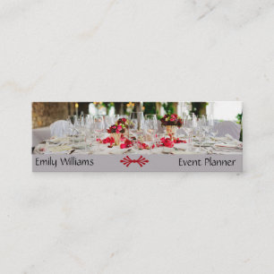 Eventplaner Hochzeitsorganisator Cateringbedarf Mini Visitenkarte