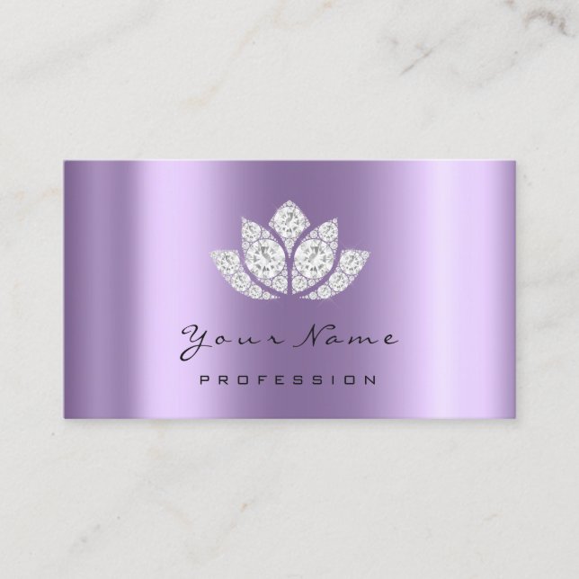 Eventplaner Makeup Lotus Lila Terminkarte (Vorderseite)