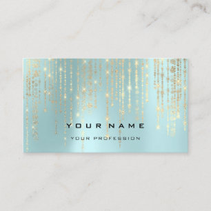 Eventplaner Pearly Diamond Water Aqua Visitenkarte
