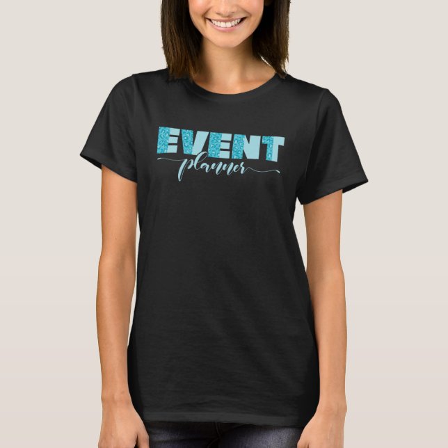 Events Don t Plan Themselves Leopard Pattern Event T-Shirt (Vorderseite)