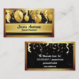 Events Party Balloons | Confetti | Sterne Visitenkarte