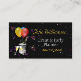 Events Party Planer Feiern Wein Visitenkarte