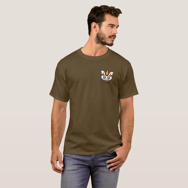 EveOnline HC Brown Offizielles T-Shirt für Hunde (Vorne ganz)