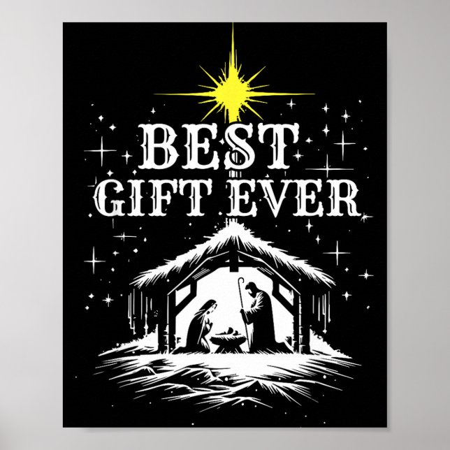 Ever Christmas Cool Jesus Nativity Scene Christian Poster (Vorne)
