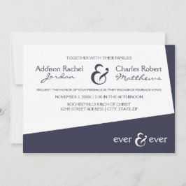 Ever & Ever Blue Angle - Einladung zur Hochzeit
