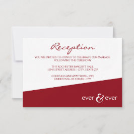 Ever & Ever Burgund Angle - Einladung von Empfänge