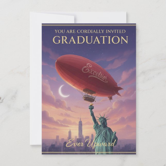 Ever Upward - Graduation Invitations Einladung (Vorderseite)