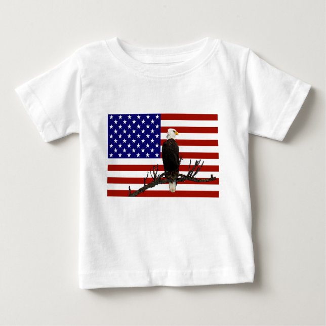 Ever Vigilant Bald Eagle Baby T-shirt (Vorderseite)